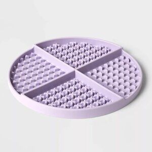 BOOTS & BARKLEY Purple Slow Lick Feed Soother Dog Feeding Mat NEW